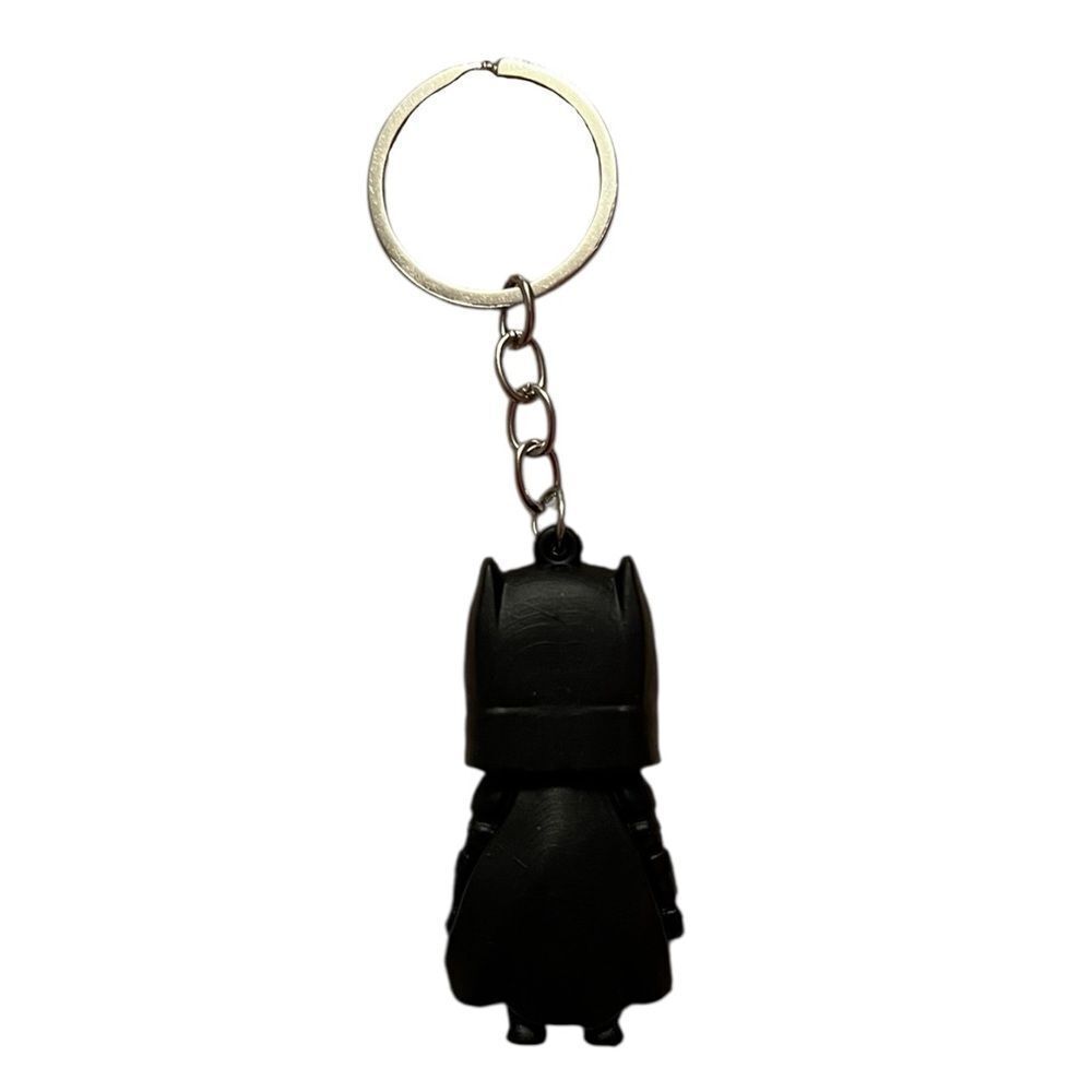 Batman Rubber Silver Keychain - Picture 2 of 2